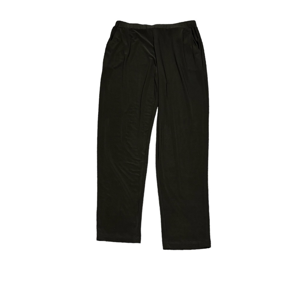 Sun Kim silky black straight leg pants. Size S. EUC